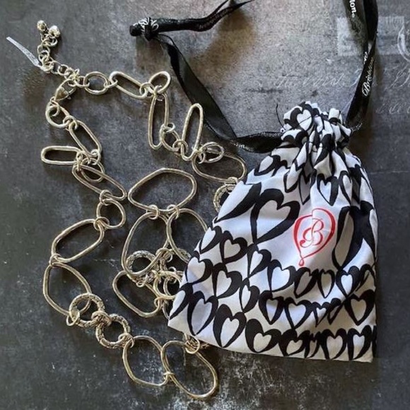 Brighton Silver Plated Pebble Link Necklace - Picture 1 of 12